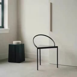 MOMO Modern Simple Celebrity Triangle Metal Circle Stool Indoor Art Dining Chair Personality B&B Creative Iron Furniture