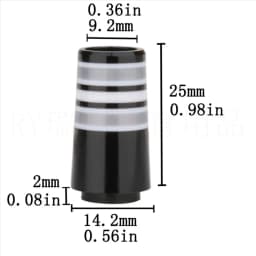 BAAU 20Pcs Golf Ferrules for 0.355 Tip Irons Shaft Sleeve Golf Iron Club Ferrules Replacement