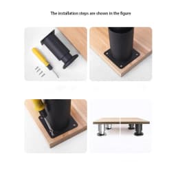 4pcs Adjustable Support Segs, Sofa Legs, Coffee Table Legs, Stainless Steel Furniture Legs