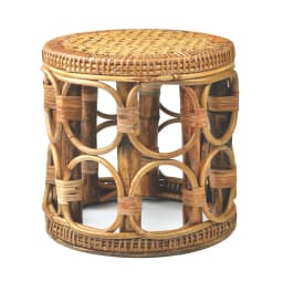 Rattan Low Stool Living Room Small Apartment Round chair Ottomans Designer Balcony garden Changing Stool plant holder shelf