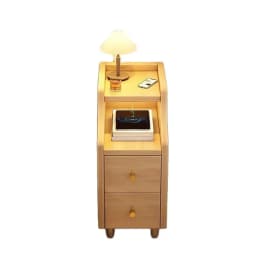 Solid Wood Bedside Table, Simple Modern Crevice Cabinet, Ultra-narrow Bedroom Household Cabinet