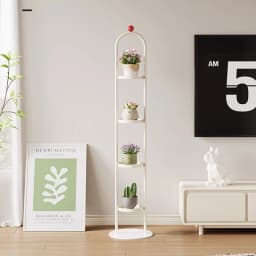 Modern Floor Plant Stand Multi-Tier Flower Shelf for Living Room Stylish Display Rack for Succulents Potted Plants & Home Decor