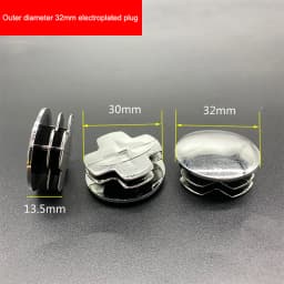 Round Stainless Steel Pipe Caps 20mm 22mm 25mm Protection Gasket Dust Seal End Cover Caps For Pipe Bolt Furniture