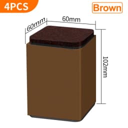 Bed Furniture Square Risers Solid Steel Bed Furniture Post Lifts Protect Floors Anti Scratch Wood and Carpet Surface Heavy Duty