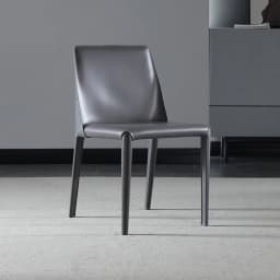 Italian Minimalist Saddle Leather Armchair Nordic Dining Chair Modern Simple Household Restaurant Luxury Chair
