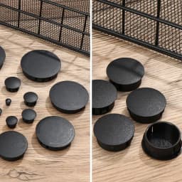 8pcs/pack Plastic Ceramic Tile Hole Bulkhead Buckle Type Pipe Plug Cover Head Hole Decorative Cap Black Round Hole Plug