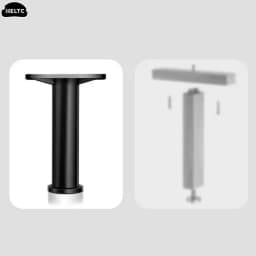 1PCS Black Telescopic Adjustable Bed Beam Support Foot Reinforced Plastic Furniture Leg Sofa Leg Bed Bottom Load Bearing Bracket