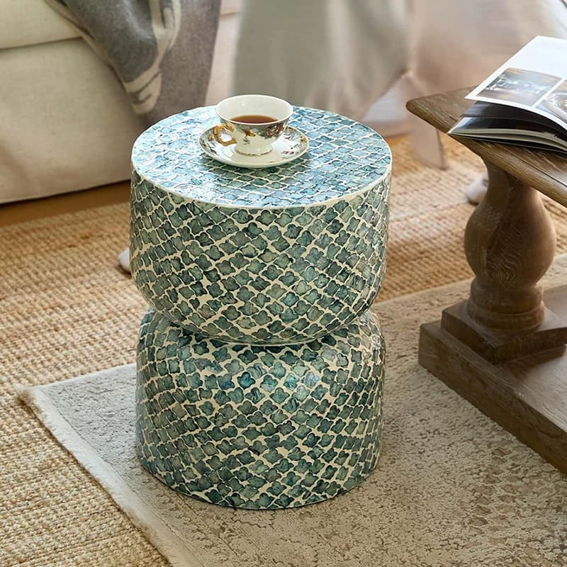 Creative Shell Edge Table,Living Room Round Coffee Table,Luxury Art Tea Table,High End Storage Desk,Nordic Furniture,Nightstands