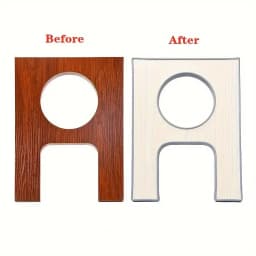 1pc 5m/196.85in Self Adhesive PVC Edge Banding Strip Sealing Tape U-Shaped Strip for Furniture Cabinet Desk Edge Guard Protector