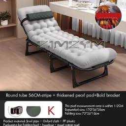 Portable Folding Recliner Lunch Single Bed Portable Small Bed Folding Bed Workbench Lunch Folding Chair Breathable and Foldable