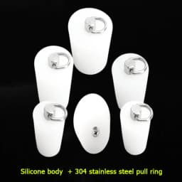 1-10pcs Food Grade Silicone Bottle Stopper Solid Rubber Plug Dia 8-110mm Hight 11-53mm For Wine Bottle Test Tube Glass Container