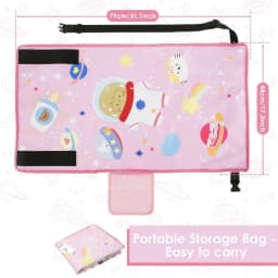 Children's Travel Portable Airplane Bed Cute Cartoon Oxford Foot Leg Rest Airplane Hammock Kids