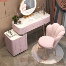Nordic Chairs Home Furniture Luxury Dining Chair Living room Reception Soft Velvet Backrest Manicure Leisure Makeup Stool ins