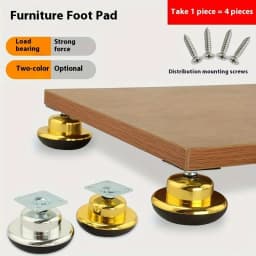 4Pcs Plastic Cabinet Legs Height Increase Foot Mat Coffee Table Foot Support Leg Round Leg Furniture Foot Mat Shelf Foot Mat Ba