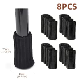 16PCS Knitted Chair Leg Silent Protection Cover Door Handle Wear Resistant Anti Slip Floor Scratch Protection Furniture Foot Mat