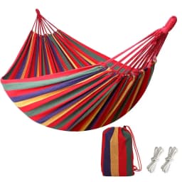 Hammock Leisure Durable Single Travel Swing Chair Hanging Bed Casual Hammocks For Patio Garden Backyard Outdoor Indoor With Bag