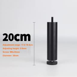 4PCS Adjustable Furniture Leg M8 Aluminum Alloy Table Legs For TV Cabinet,Wardrobe,Raised Refrigerator Washing Machine Feet