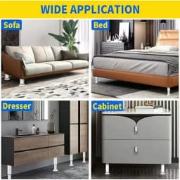 Adjustable Height Furniture Support Legs Load-Bearing Replacement Legs Bed Beam Support Leg Heavy-Duty DIY Accessories