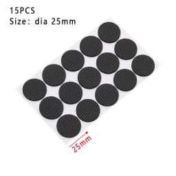 1/2/6/15/24PCS Anti Noisy Self-adhesive Furniture Leg Pads Anti-slip Rub Mat Soft Thickening Geometric Shape Floor Protector