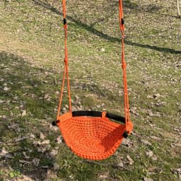 Portable Kid Garden Swing Chair Hanging Children Kindergarten Chair Outside Indoor Weave Small Basket Swing For Children Swing