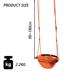 Portable Kid Garden Swing Chair Hanging Children Kindergarten Chair Outside Indoor Weave Small Basket Swing For Children Swing