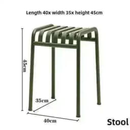 Modern Simple Courtyard Outdoor Tables and Chairs Milk Tea Shop Cafe Wrought Iron Color Outdoor Tables and Leisure Beach Chairs