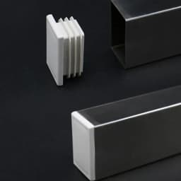 White Square Tube Pipe Plug Rectangle Plastic Blanking End Cap table Leg Feet Inserts Plugs Dust Cover13x13mm-100x100mm