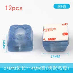 12pcs Rubber Transparent Non-slip Chair Leg Furniture Table Floor Feet Cover With Screws Mute Sofa Stool Protector Accessories