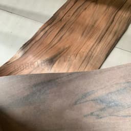 Natural Ebony Wood Veneer, for Furniture and DIY Woodworking, about 30cm x 2.5m, 0.2mm Thick,C/C