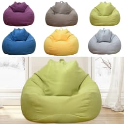 Large Bean Bag Chair Sofa Cover Comfortable Outdoor Lazy Seat Bag Couch Cover without Filler for Adults Kids Soft Tatami Chairs