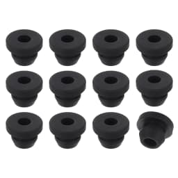 24Pcs Rubber Grommets ID 2-11mm Snap Firewall Hole Plug Anti-Scratch Hole Cover Plug for Electrical Box Cable Wiring Black