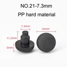 10/20pcs Round PVC Furniture Foot Nail Rubber Glide Nail Office Table Chair Leg Floor Protector Round Sliding Disc Noise Killer