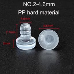 10/20pcs Round PVC Furniture Foot Nail Rubber Glide Nail Office Table Chair Leg Floor Protector Round Sliding Disc Noise Killer