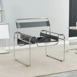 Vasily Chair Designer Single Used Casual Sofa Chair Stainless Steel Saddle Leather Living Room Balcony Study Chair Sofa Chairs