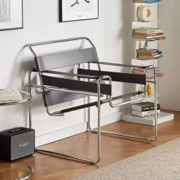 Vasily Chair Designer Single Used Casual Sofa Chair Stainless Steel Saddle Leather Living Room Balcony Study Chair Sofa Chairs