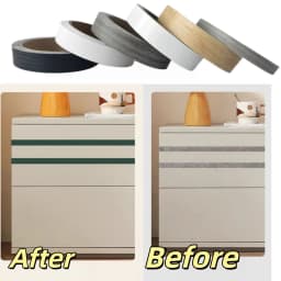 1PC 10mx2cm Preglued Edging PVC Edge Banding for Wood Kitchen Wardrobe Furniture Table Desk Board Edgeband Edger Glossy