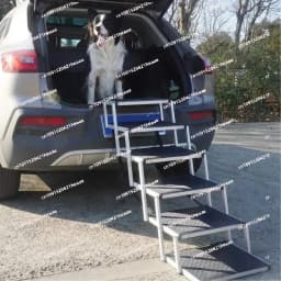 Suitable for 5/6 Steps Dog Ramp Pet Step Stairs with Nonslip Aluminum Fram Cat Dog Ladder for