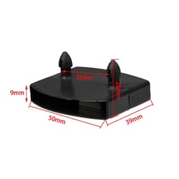 50PCS Plastic Connector Furniture Accessories Plastic Bed Slat End Caps Holders for Holding Securing Wooden Slats Bed Base