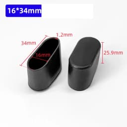 10 Pcs/Lot 30/40/50/60mm Lenght Oval Jacket PVC Cover Dan Chair Foot Furniture Accessories Thickened Wear-resistant Leg Durable