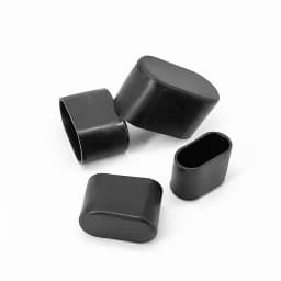 10 Pcs/Lot 30/40/50/60mm Lenght Oval Jacket PVC Cover Dan Chair Foot Furniture Accessories Thickened Wear-resistant Leg Durable
