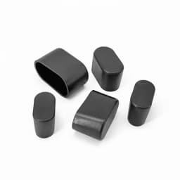 10 Pcs/Lot 30/40/50/60mm Lenght Oval Jacket PVC Cover Dan Chair Foot Furniture Accessories Thickened Wear-resistant Leg Durable