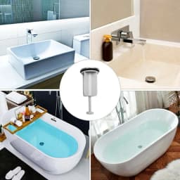 Commercially Wash Basin Plug Wash Basin Plug Wash Basin Plug 4.0 Cm Diameter Copper Cover Grey Colour Portable