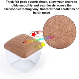 8PCS Soft Silicon Chair Leg Covers Felt Bottom Elastic Furniture Foot Protector Pads Anti-slip Table Legs Floor Protection Mat