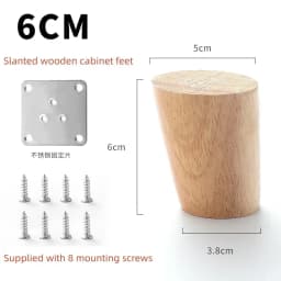4Pcs Wooden Furniture Legs Tapered Feet Stool Sofa Table Computer Desk Furniture Legs Furniture Accessories Replacement Feet