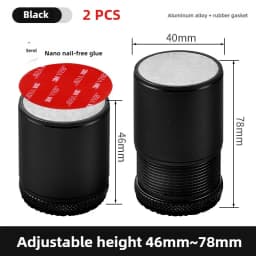 2/4pcs Metal Furniture Leg Booster Pad Bed Riser Height Adjustable Sofa Feet Floor Protector Wash Machine Leg