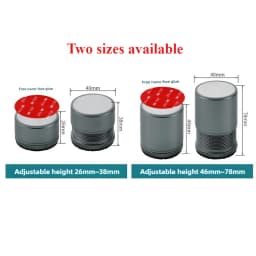 2/4pcs Metal Furniture Leg Booster Pad Bed Riser Height Adjustable Sofa Feet Floor Protector Wash Machine Leg
