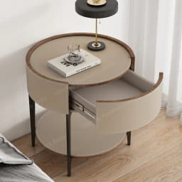 Unique Design Bedside Table Modern Aesthetic Italian Luxury Style Nightstands Drawers Storage Mesita De Noche Bedroom Furniture