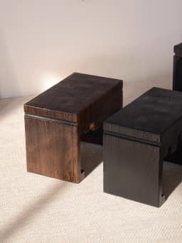 Natural Solid Wood Low Stool Retro style Home Use Living Room Change Shoes Decoration Small Stool Bedroom Grooming Small Stool