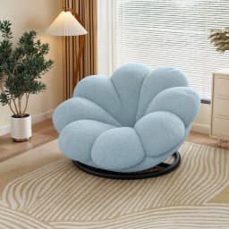 Flowers, Petals, Lazy, Sofa, Balcony, Cream Wind, Bedroom, Balcony, Sofa Chair 360 Degree Rotation, Chair Living Room Recliner