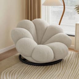 Flowers, Petals, Lazy, Sofa, Balcony, Cream Wind, Bedroom, Balcony, Sofa Chair 360 Degree Rotation, Chair Living Room Recliner
